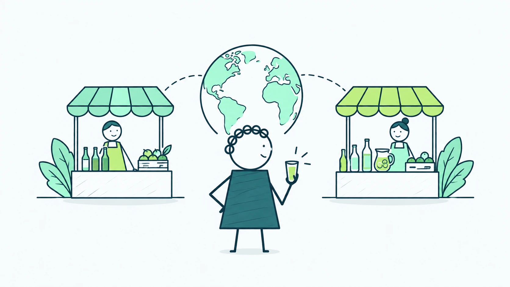 Ilustración editorial sobre pepsiCo: qué revela Latinoamérica al mirar los resultados de 2025